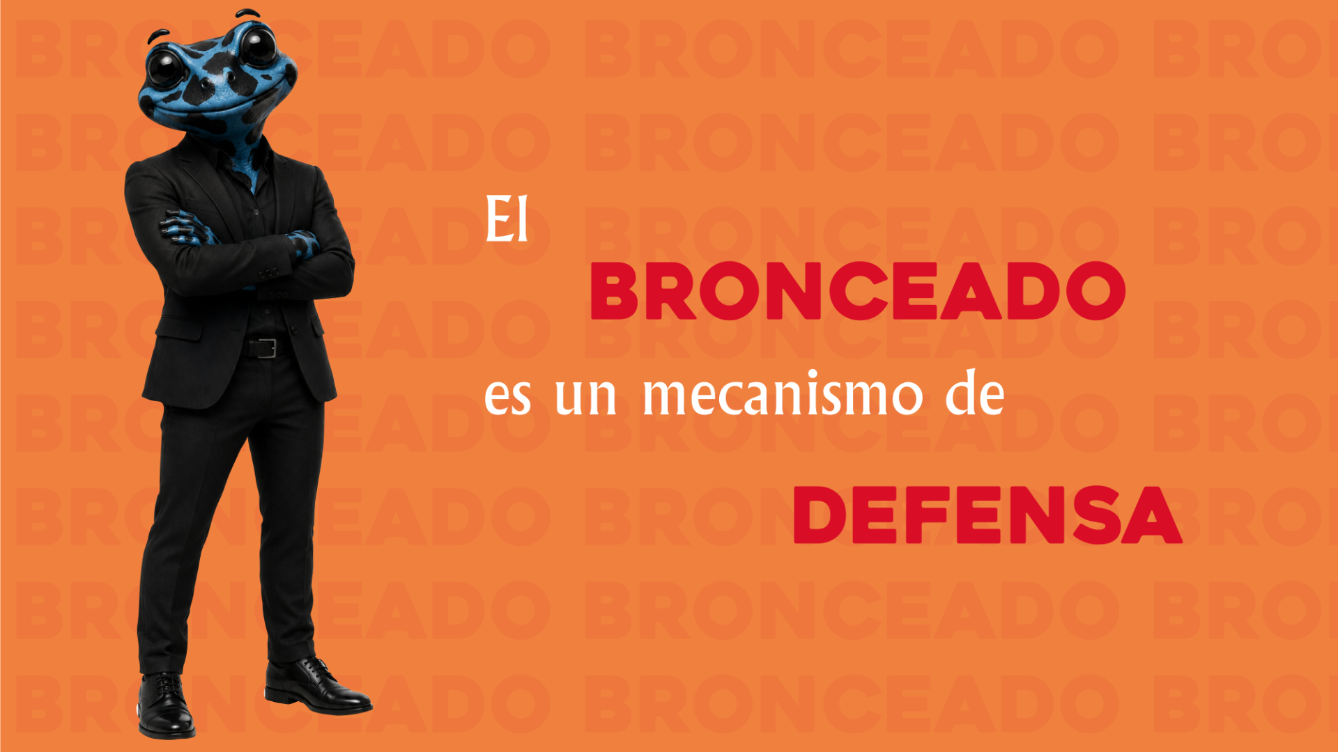 El amigo de Franky nos recuerda que el bronceado es un mecanismo de defensa