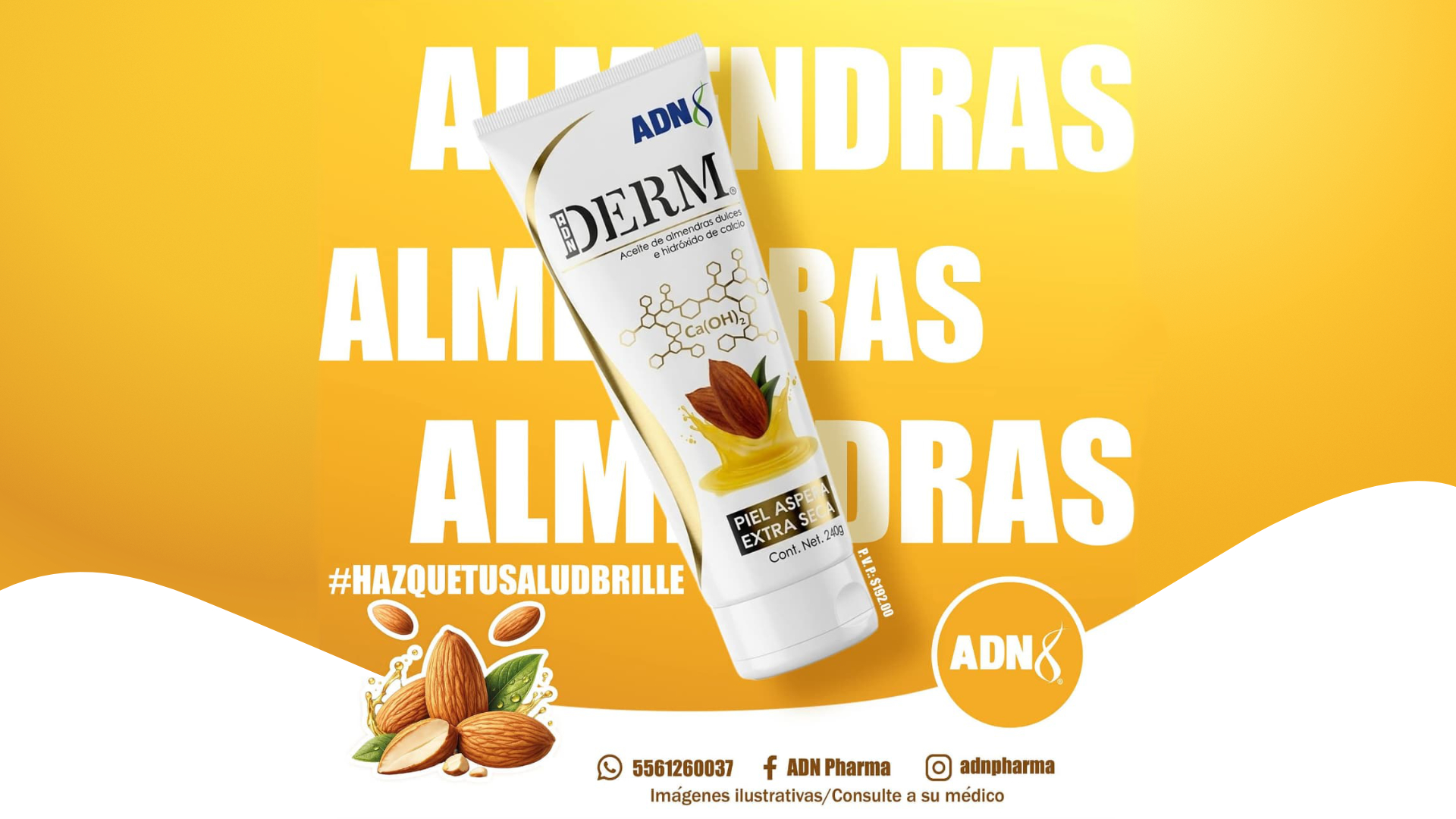 Derm de Almendra de ADN disponible en Farmacias Sana Sana