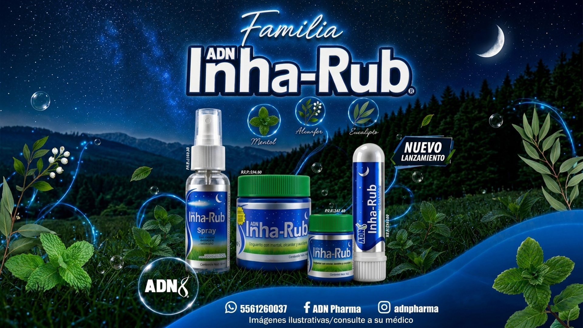 Productos Inharub disponibles en Farmacias Sana Sana
